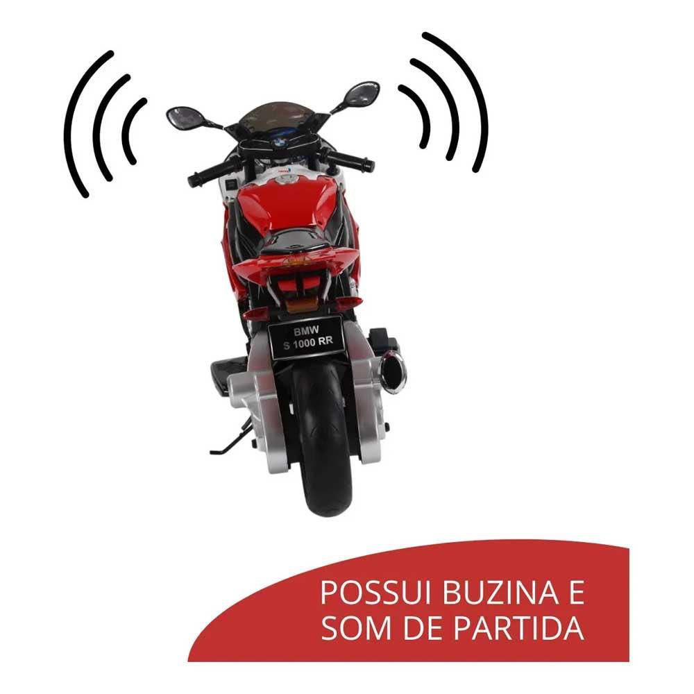 Mini Moto Elétrica Infantil 6v Bmw S1000rr Vermelha Criança