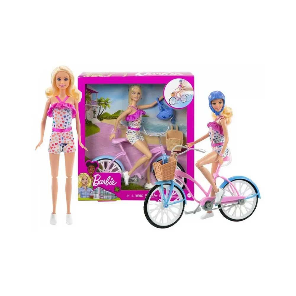 Barbie Boneca e Bicicleta Mattel : : Brinquedos e Jogos