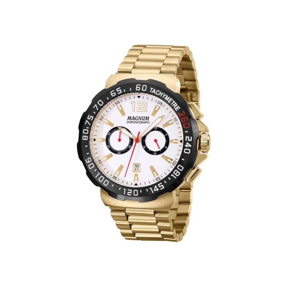 RELÓGIO MASCULINO DOURADO MAGNUM MA31355H