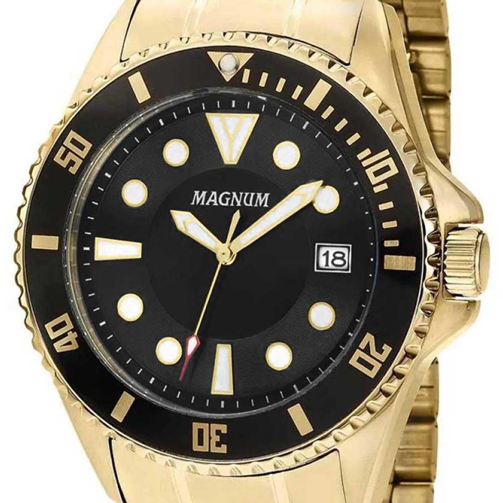 Relógio Magnum Masculino Dourado Ma33013h