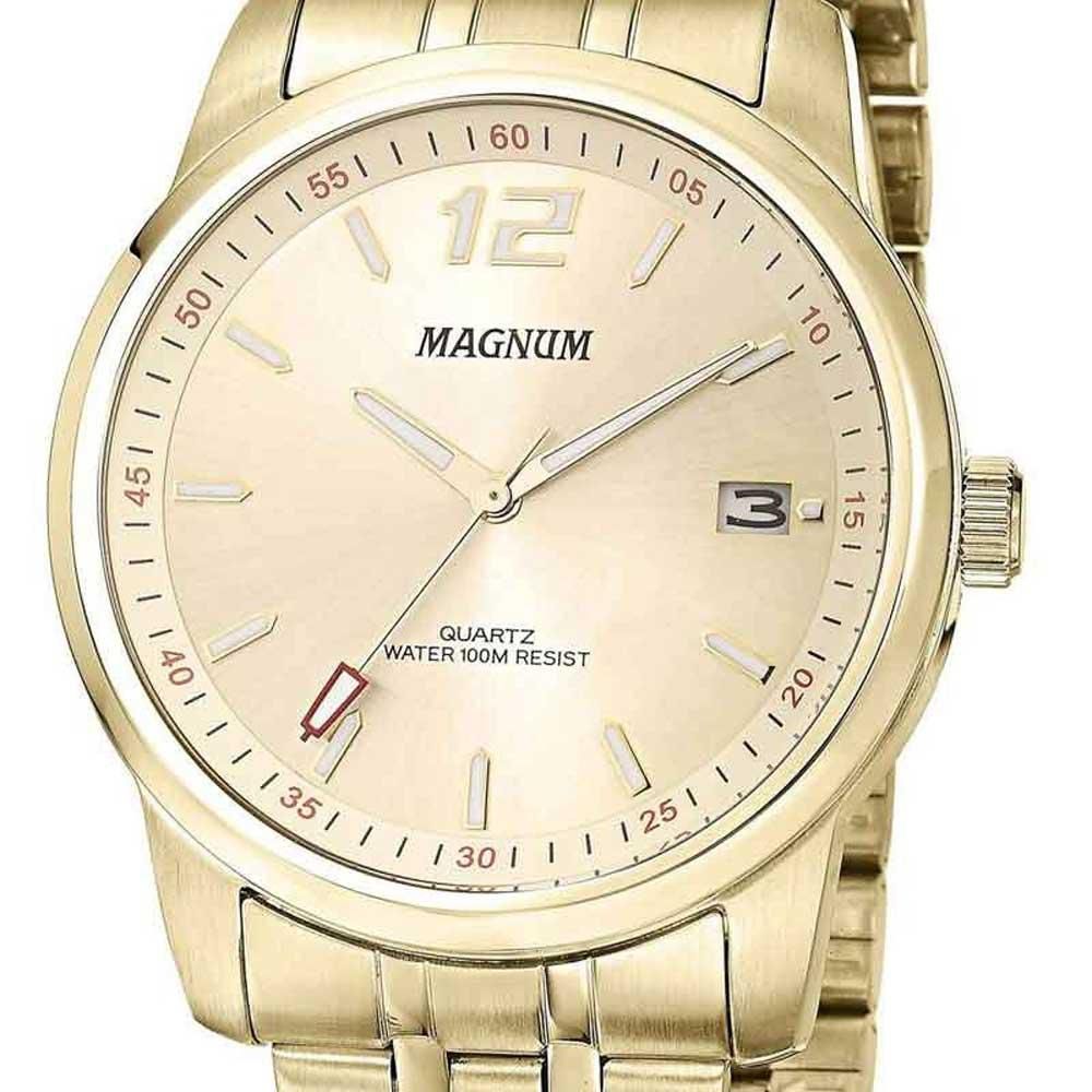 Relógio Masculino Magnum Dourado MA35020A