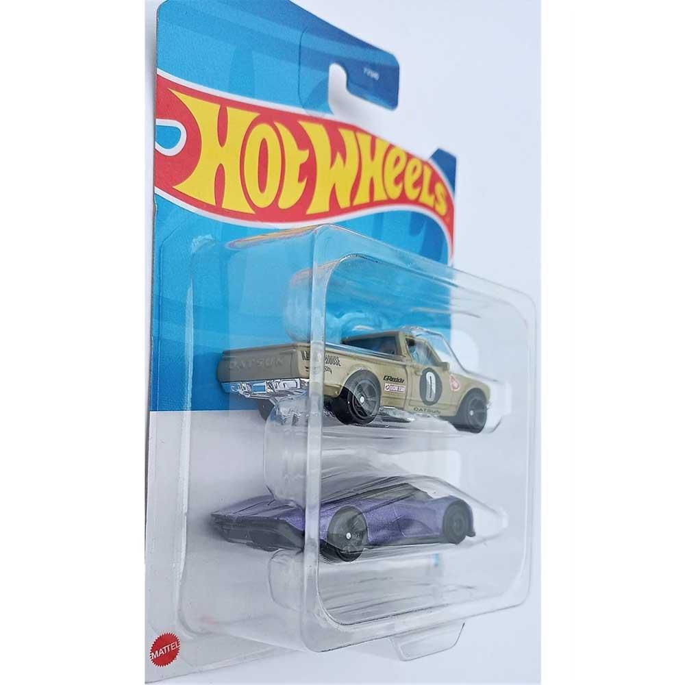 Carrinho Hot Wheels Die Cast FVN40 Sortido - Embalagem com 2 Peças