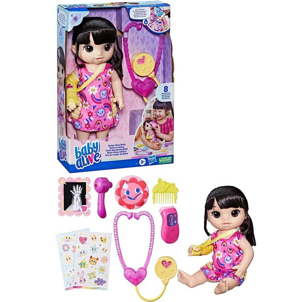 Boneca Baby Alive Dia de Cuidar da Bella Hasbro Morena F8288 - Shoploko -  Por você, para você