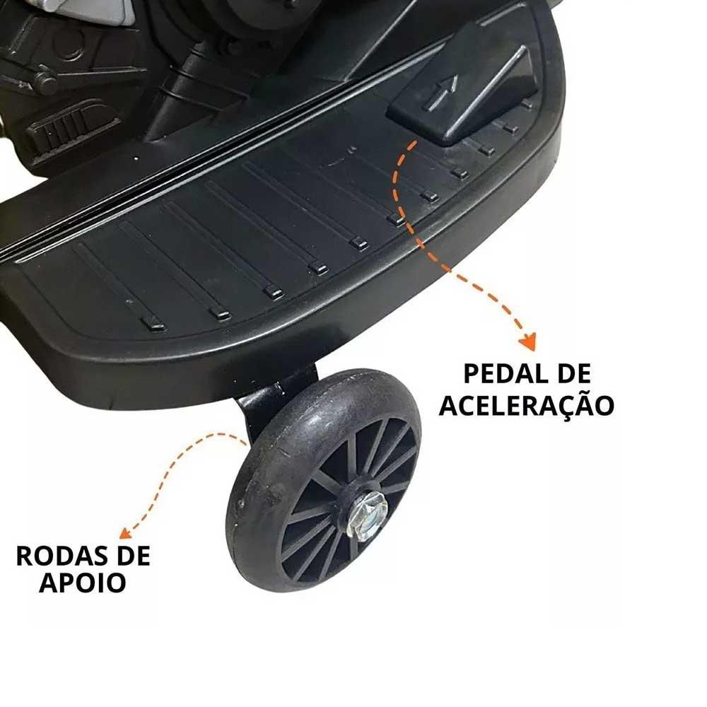 Mini Moto Elétrica Infantil BW127LR 6V - Laranja