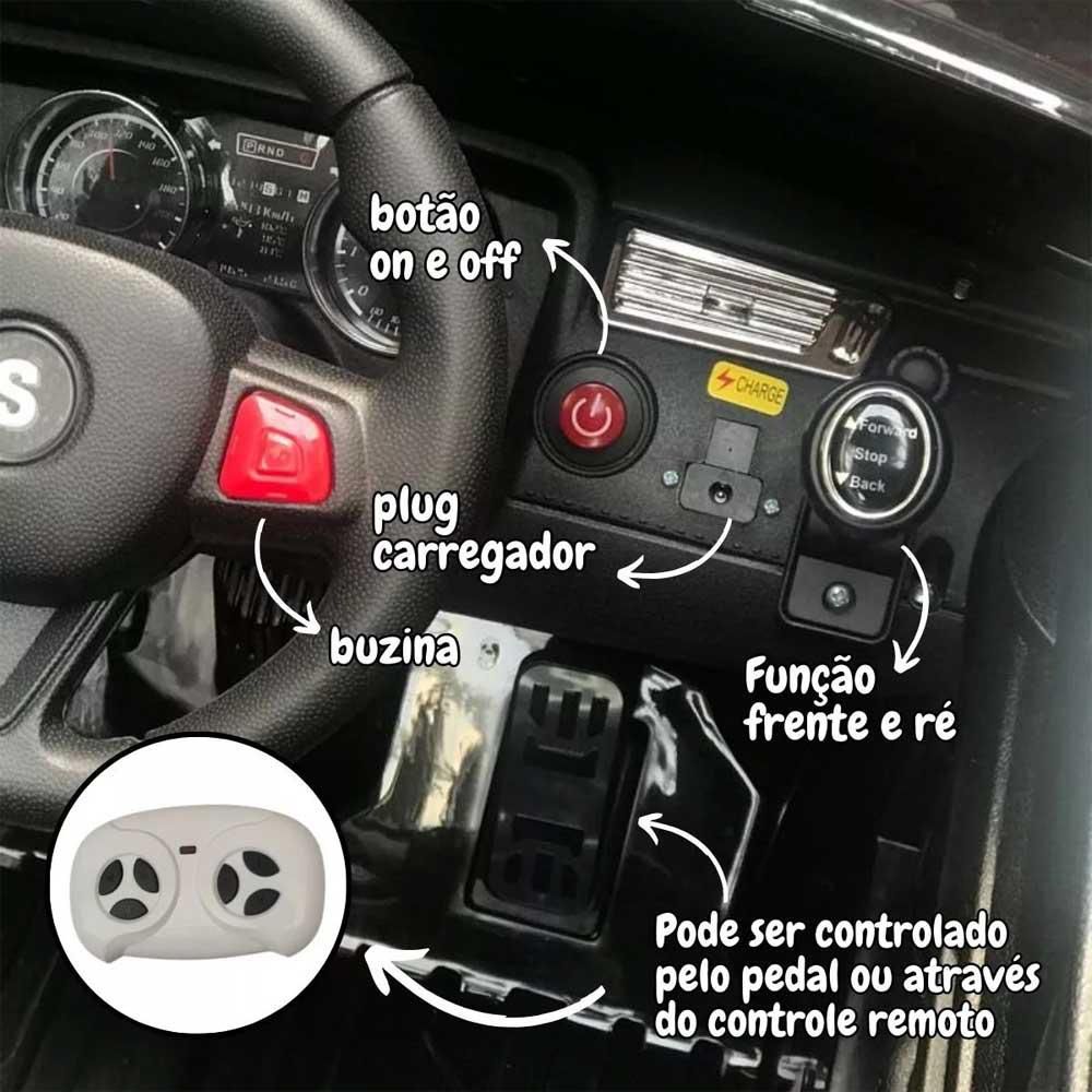 Carro De Controle Remoto Para Criança Recarregável Hammer