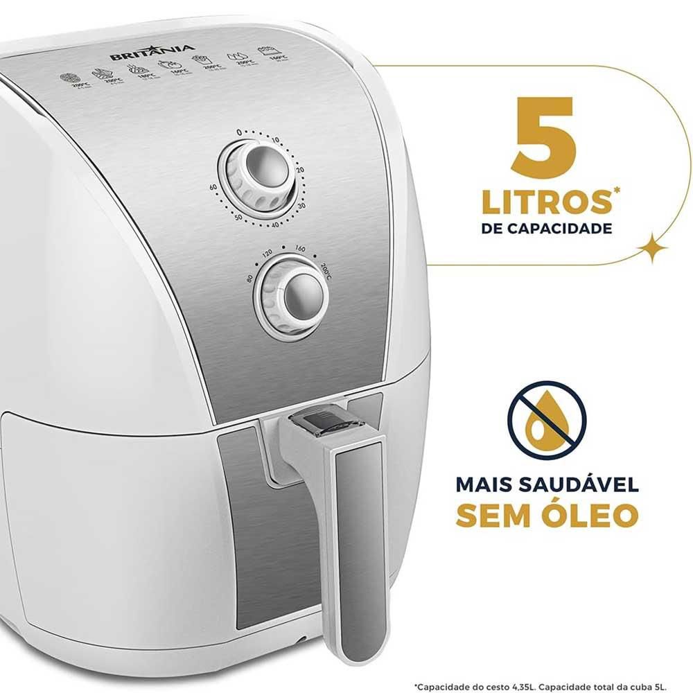 Fritadeira Air Fryer Britânia BFR40PI 5L Antiaderente 1500W - BCM  Refrigeração - Tudo para Refrigeração, Peças para Lavadora e Equipamentos  Comerciais