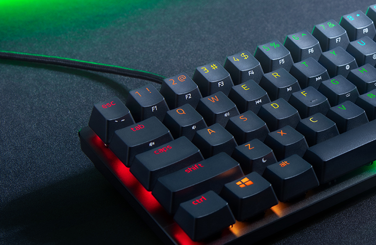 Teclado Mecânico Razer Huntsman Mini 60% Chroma RGB Swich Roxo