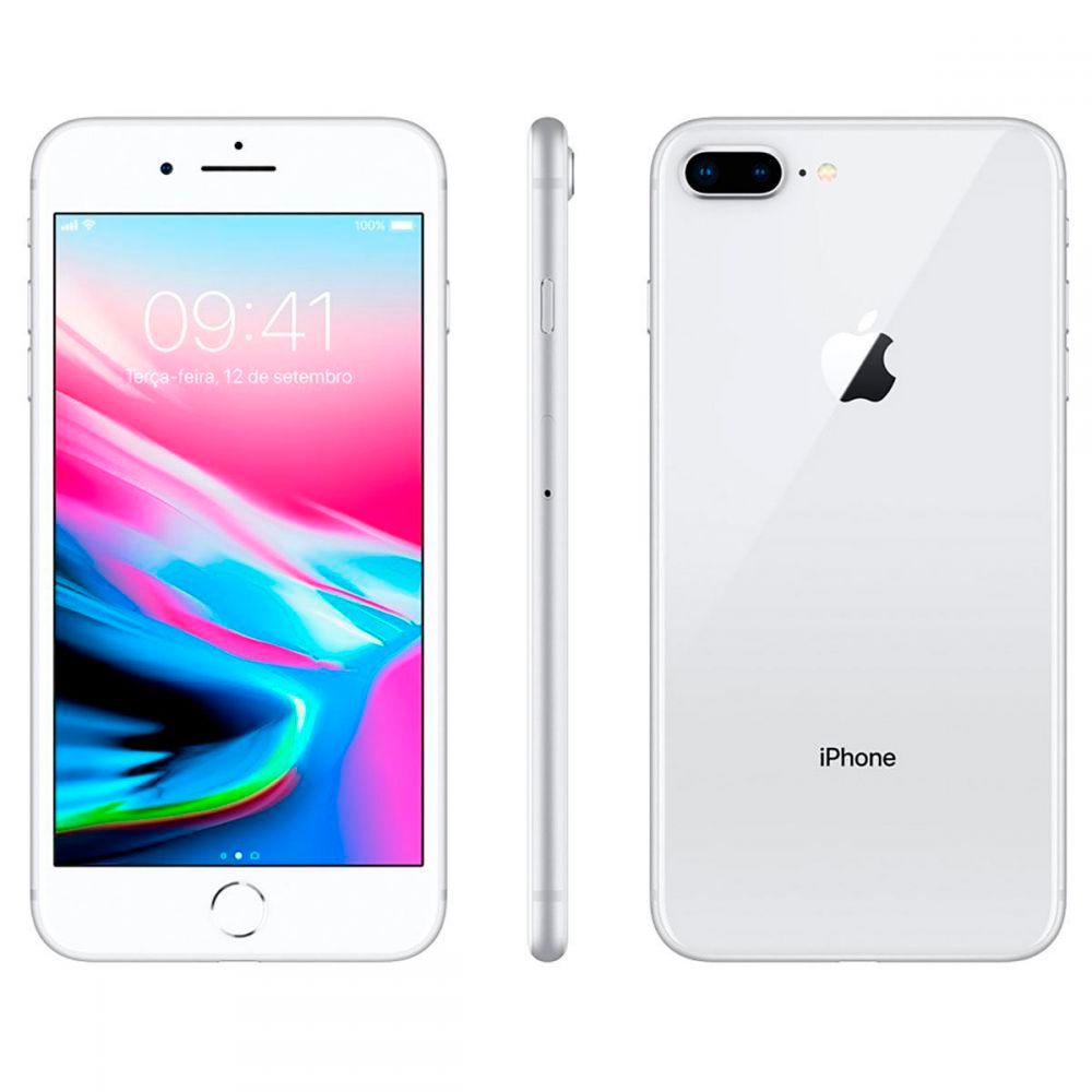 Apple iPhone 8 Plus Silver 64 Gb De Mémoria - Aparelho De Vitrine ...