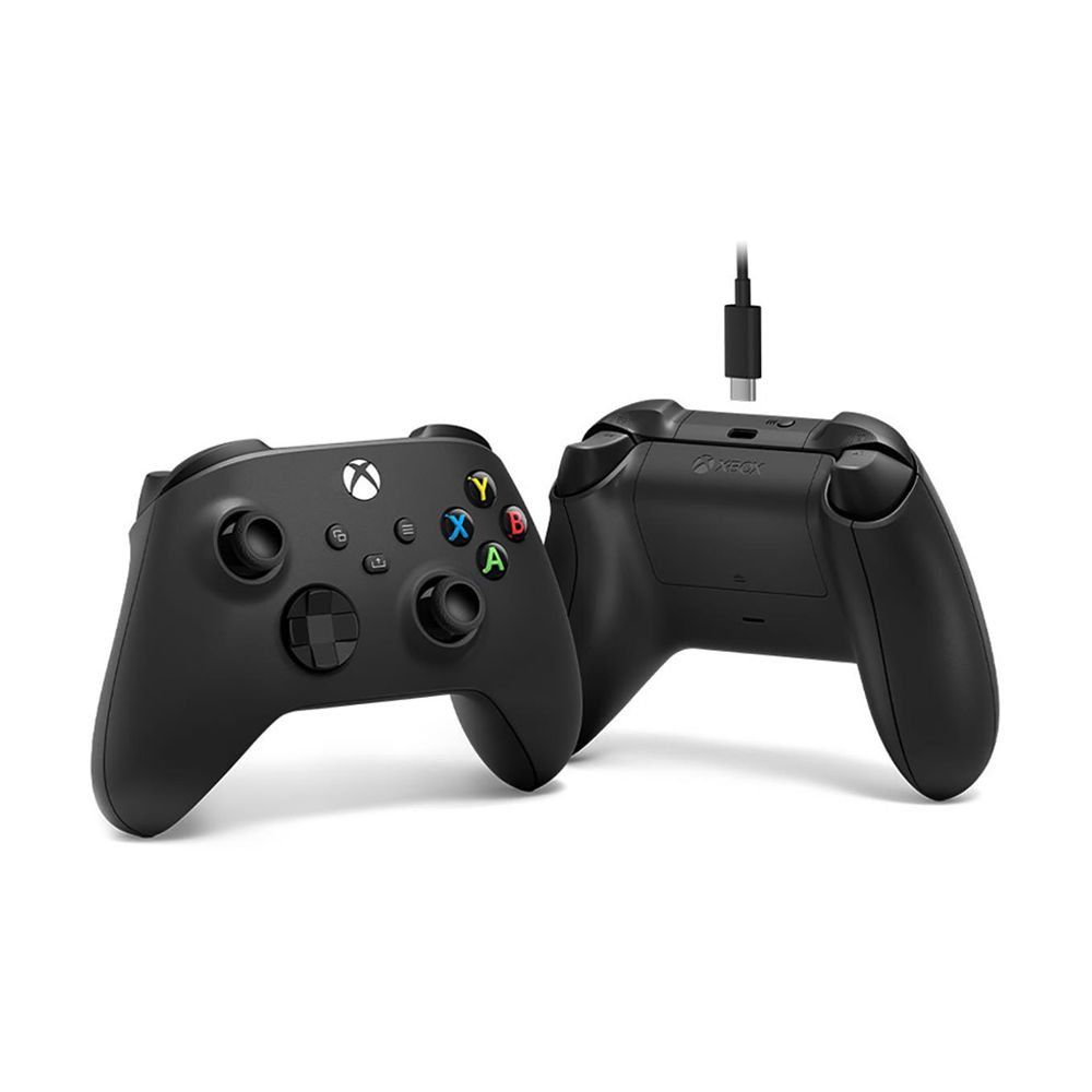 Controle sem fio Xbox + cabo USB - Series X, S, One, PC - Preto - Loja Over  Power