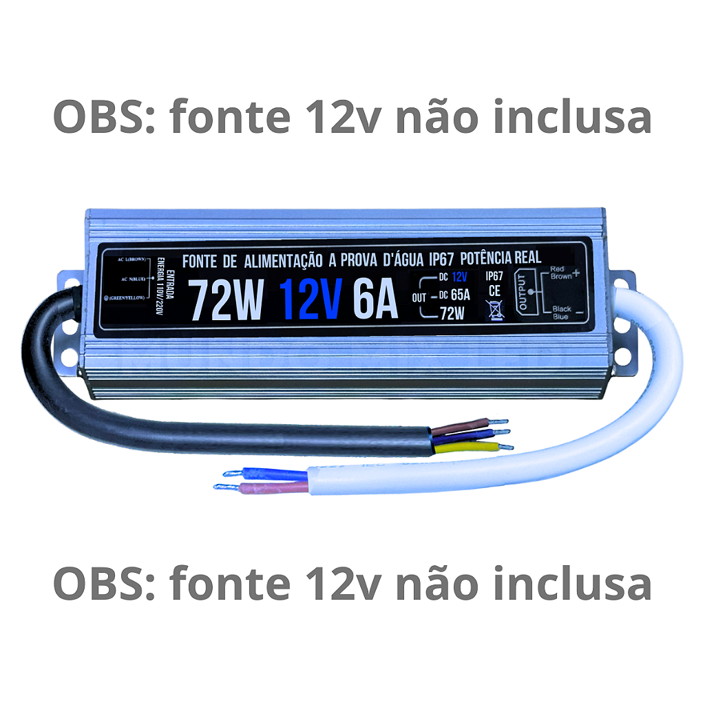 Ultra Ultra Fita LED Maleável 108LEDs 6,48W /MT 12V 8000k Branco