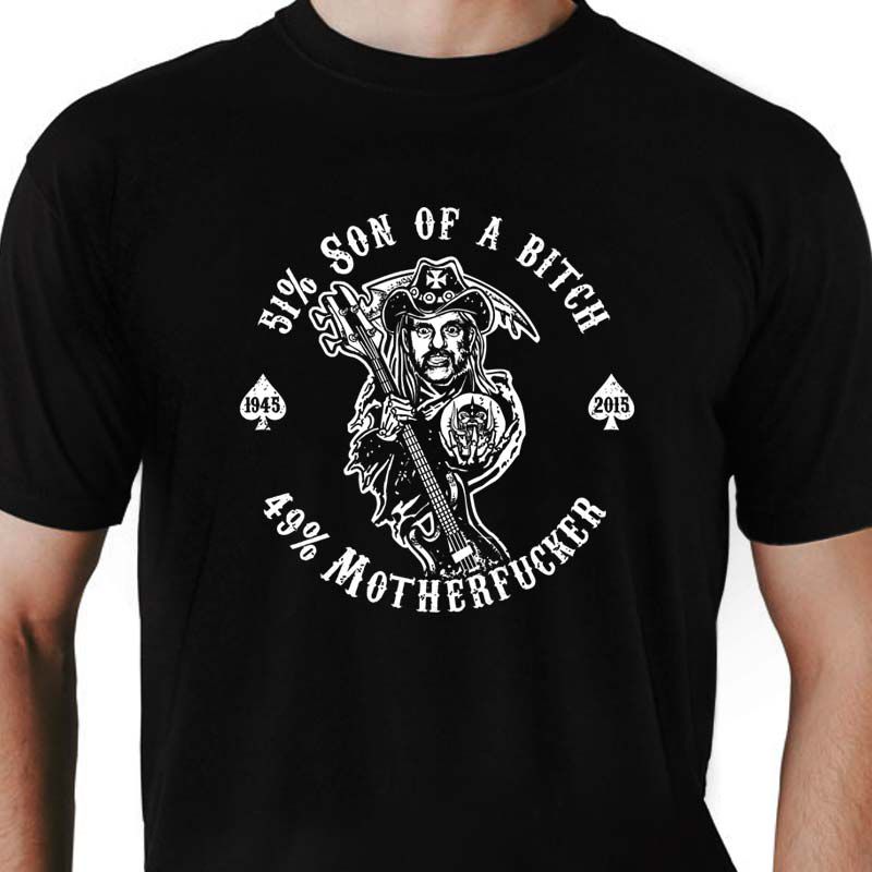 Camiseta rock Lemmy Kilmister Sons of Anarchy Premium 100 Algodao Roquenrou Estampado na Veia