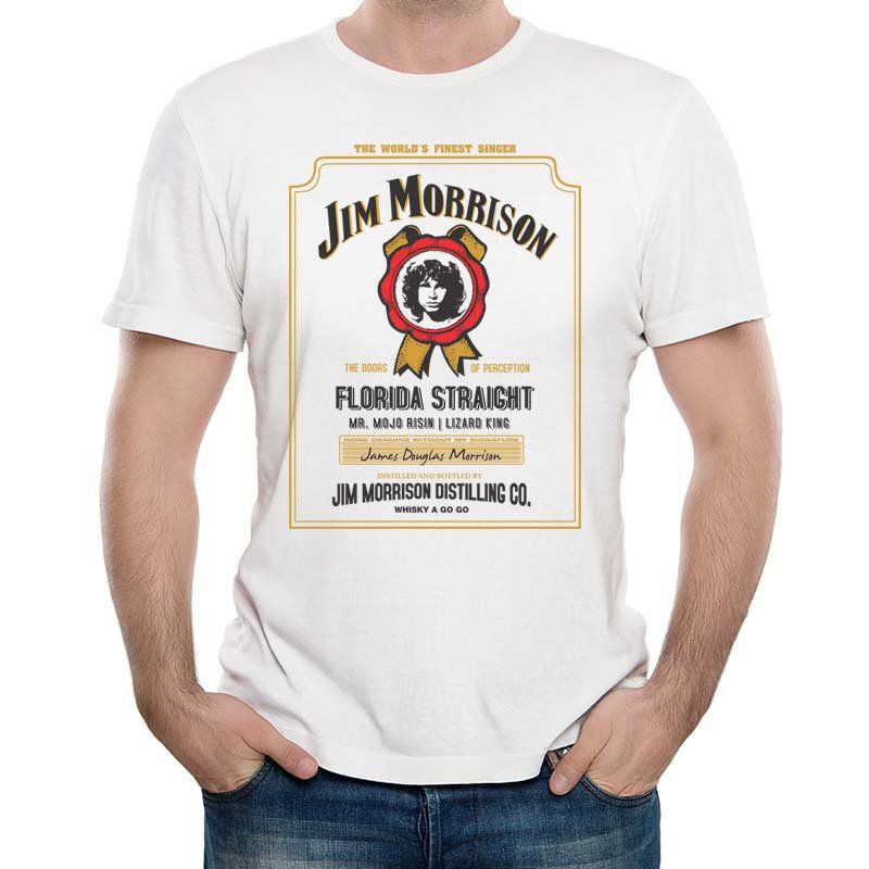 camiseta Jim Morrison | 100% algodão - Roquenrou | Estampado na Veia!