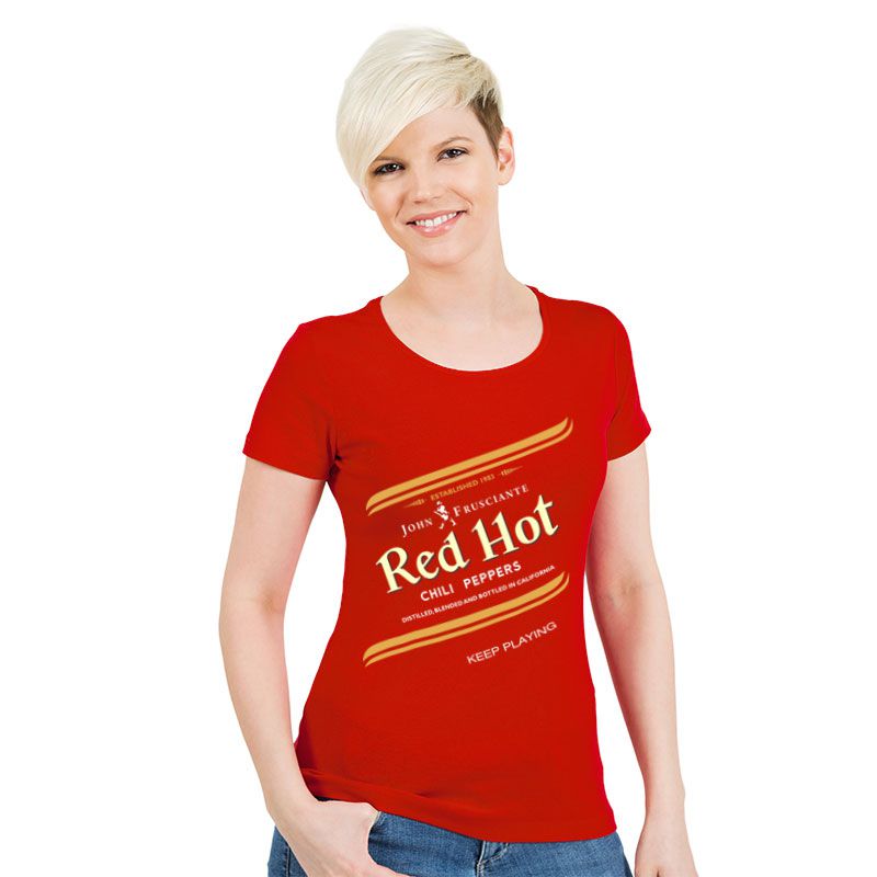 Camiseta Red Hot Chili Peppers Red Label - Roquenrou | Estampado