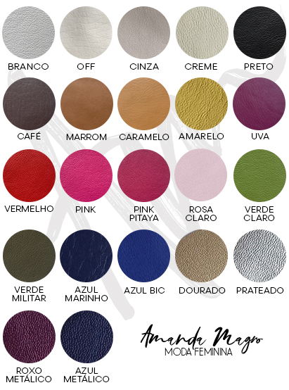 Cores Disponíveis
