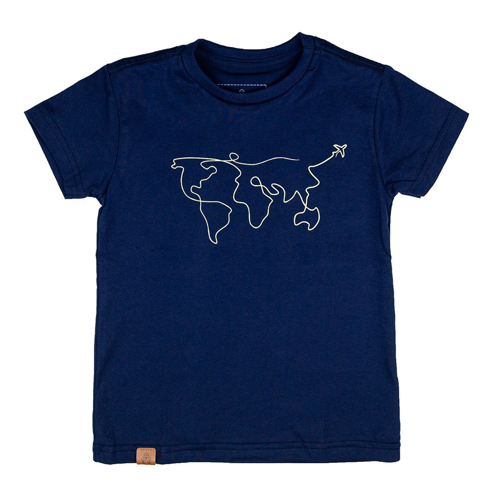 Camiseta Mapa Mundi - Mactoot | Moda para crianças
