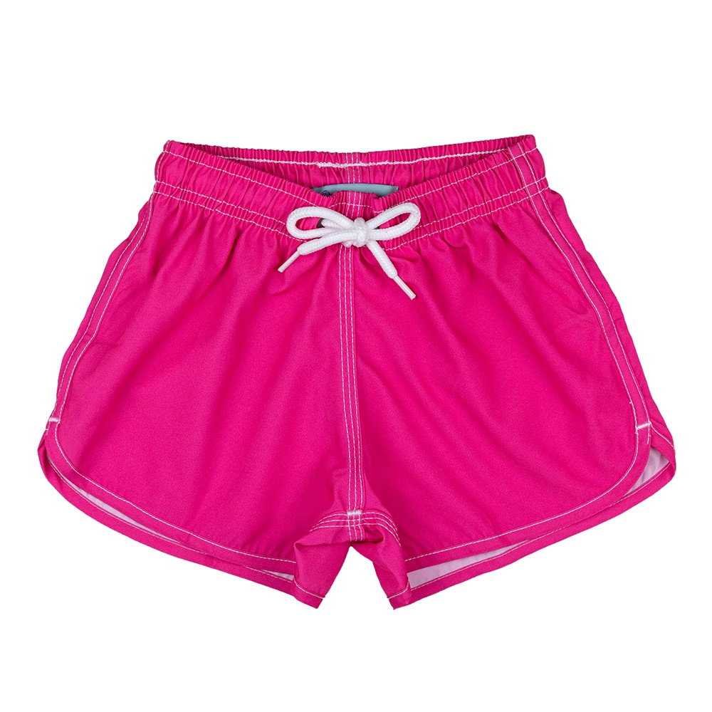 Short lycra atoalhada Pink - Abacaxi Club - Moda Praia Infantil