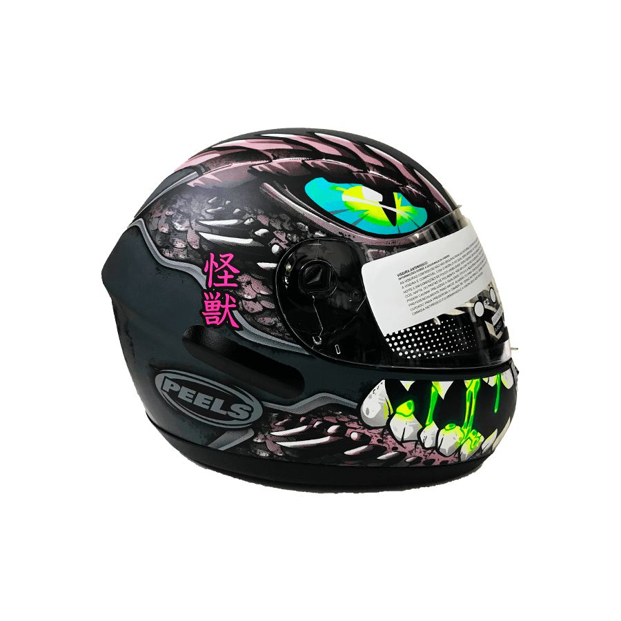 Capacete Spike zilla Cinza fosco 60 - LM PNEUS - MOTO PEÇAS E