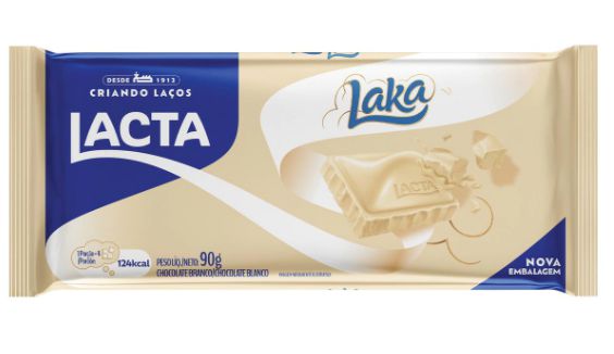 Barra de Chocolate Branco LAKA - 80g - Santa Cruz Doces: Variedades de  Doces com preço baixo