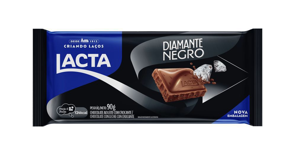 Barra de Chocolate DIAMANTE NEGRO - 80g - Santa Cruz Doces: Variedades de  Doces com preço baixo