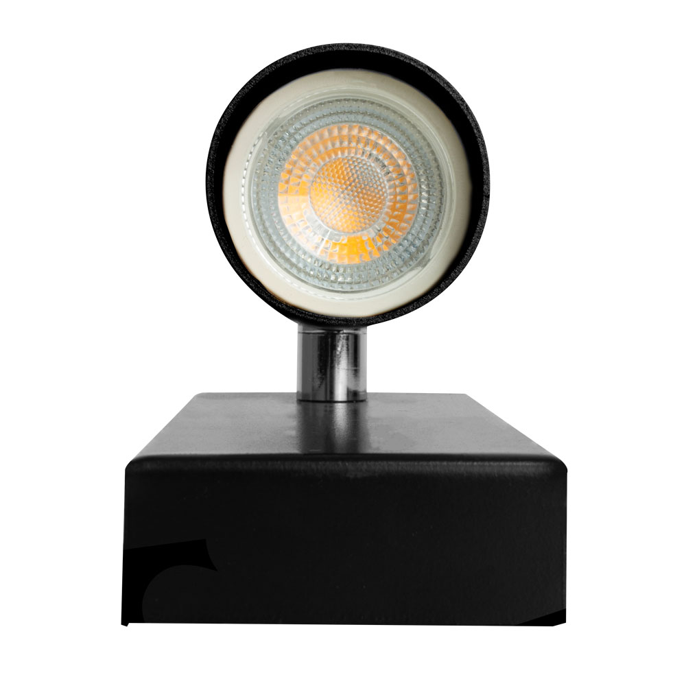 Spot Foco 1L Lâmpada Mr11 Preto 127/220V Llumm Bronzearte - Tocco