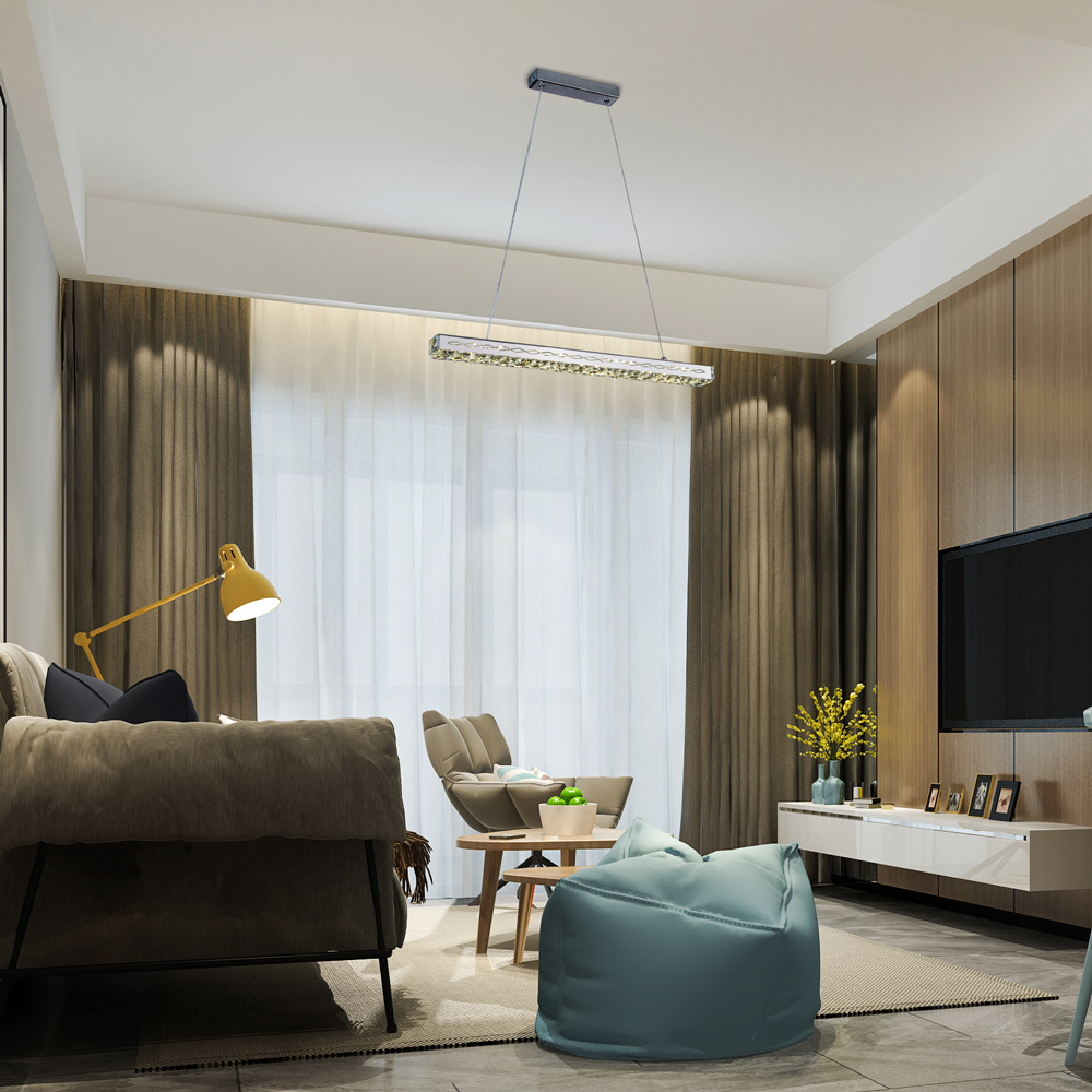 Lustre Pendente Tokyo Led Strip Retangular 12W 4000K 620X40 Mm