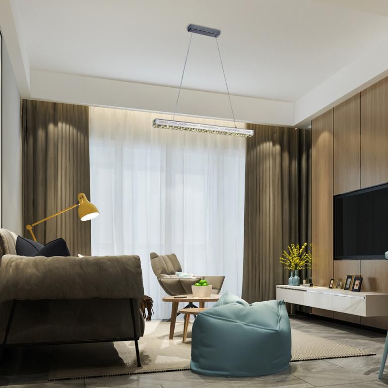 Lustre Pendente Tokyo Led Strip Retangular 12W 4000K 620X40 Mm