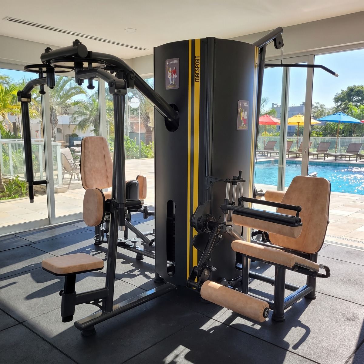 Estações de musculação para empreendimento