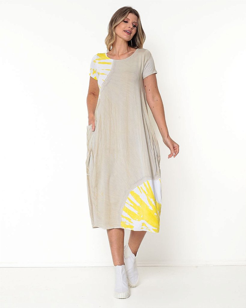 Vestido de malha com cheap bolso