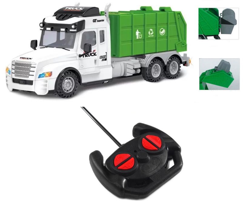 Brinquedo Infantil Carrinho Controle Remoto Caminhão de Lixo - Click  Compras Na Internet®