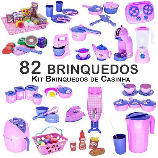 Jogo De Panelinhas Brinquedo Meninas Comidinha Kit Cozinha em