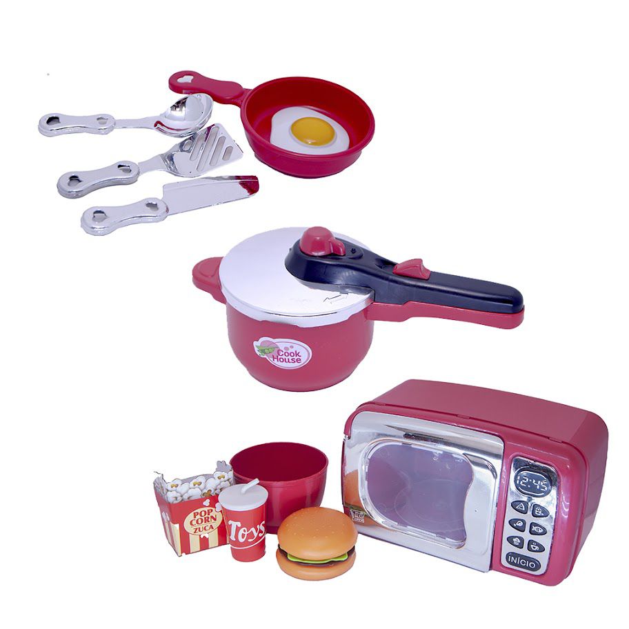 Jogo De Panelinhas Brinquedo Meninas Comidinha Kit Cozinha em