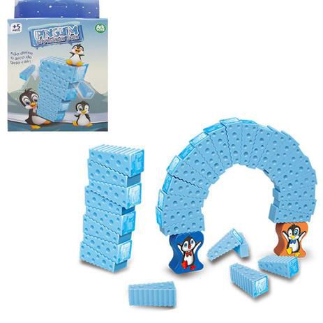 Brinquedo Jogo de Mesa Pinguim Equilibrista Empilhando Gelo