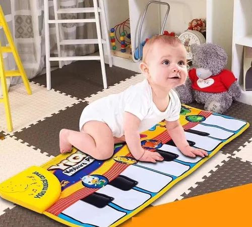 Teclado Musical Infantil com Bateria, Luzes e Som de Animais