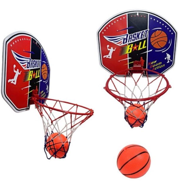 KIT JOGO DE BASQUETE MINI BASKET COM TABELA CESTA E BOLA