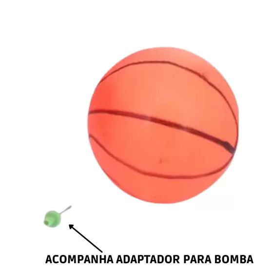 Kit Jogo De Basquete Infantil Cesta Com Bola Bomba E Suporte