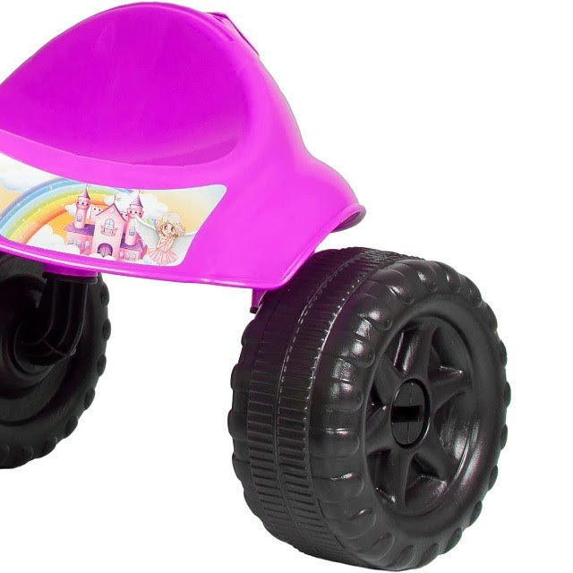 Triciclo Infantil Com Pedal Motoca Menina Suporta ate 24kg Velotrol Tico  Tico Aprox 2 anos