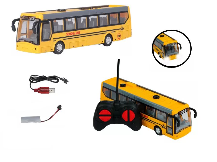 Carrinho Controle Remoto Onibus C/ Bateria Recarregavel - Click Compras Na  Internet®