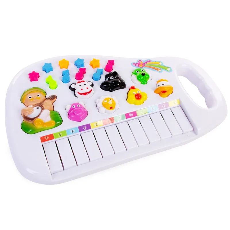 Piano Infantil Teclado Musical Com Sons De Bichinhos Bichos