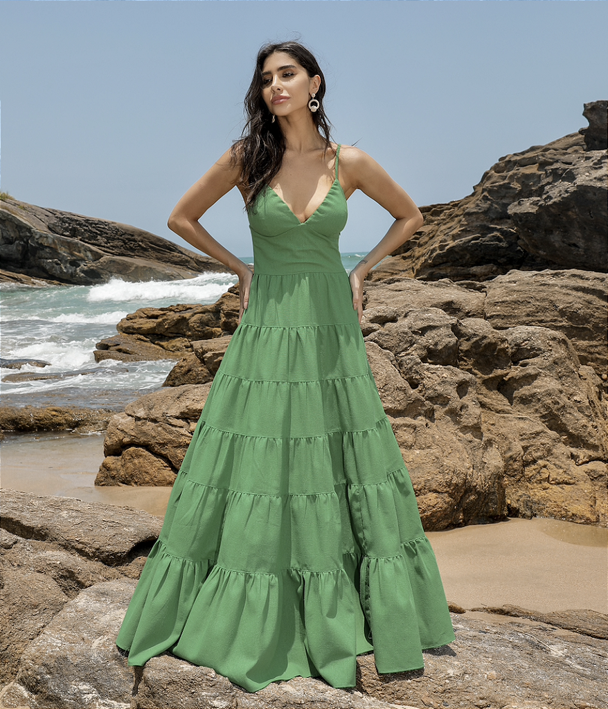 Vestidos hotsell linho 2019