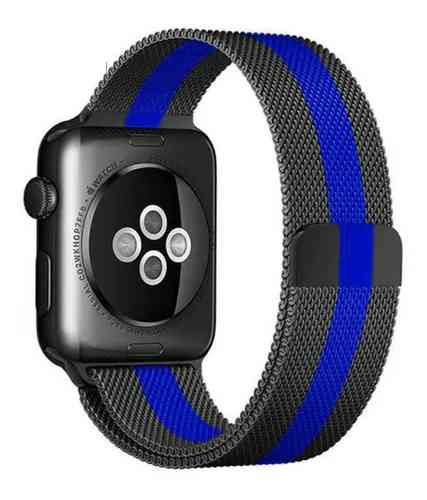 pulseira milanese azul