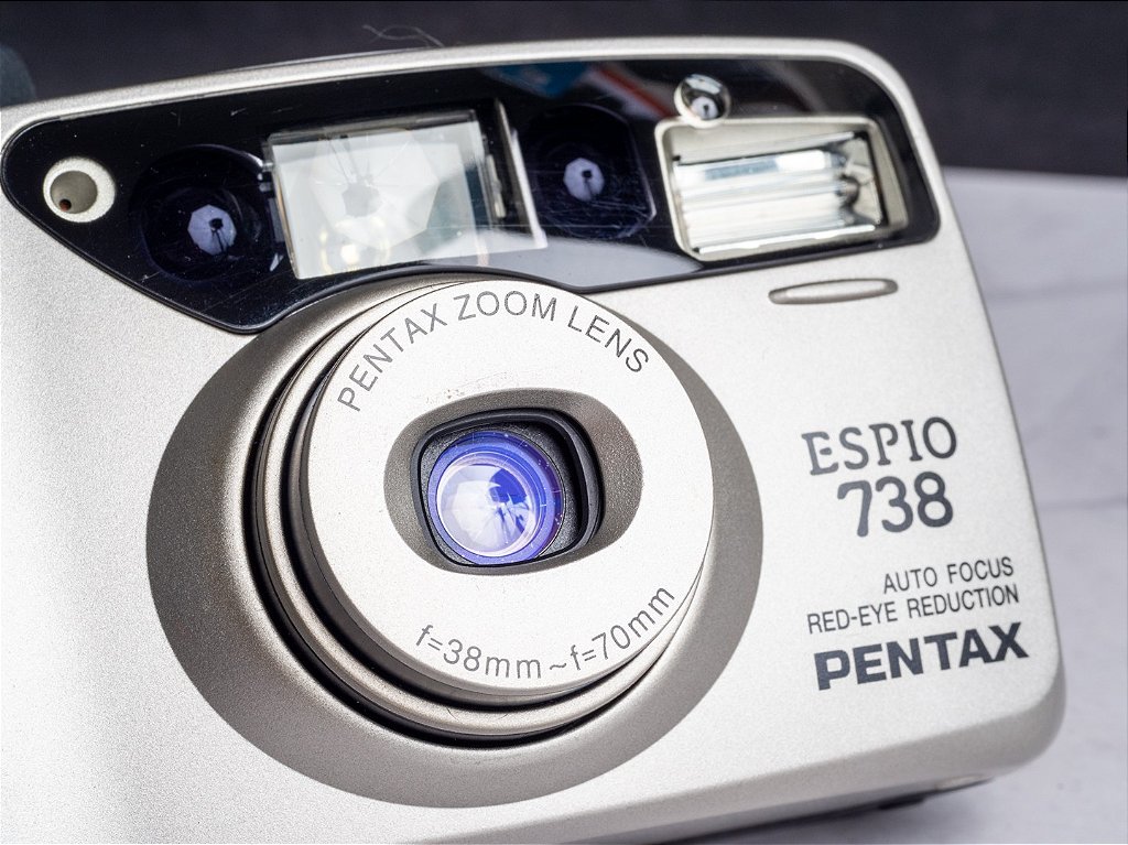 Câmera 35mm - Pentax Espio 738 (9.5-10) + Case + Bateria - Foto