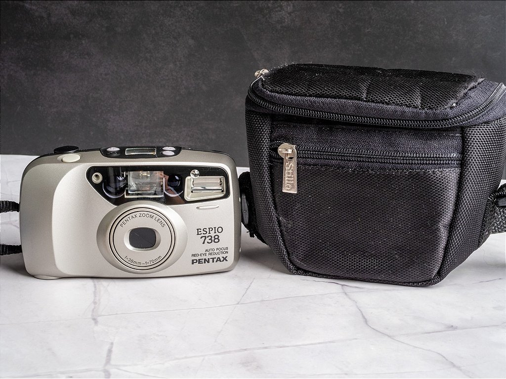 PENTAX ESPIO 738G コンパクトフィルムカメラ Pentax Espio 738G Black 35mm Film Camera Point and Shoot – Film