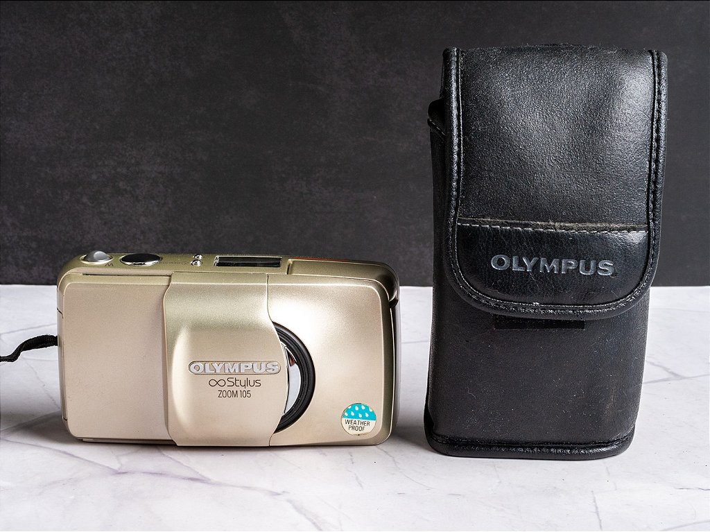 Olympus Mju Zoom 105 Silver 35mm Film Camera Point and Shoot