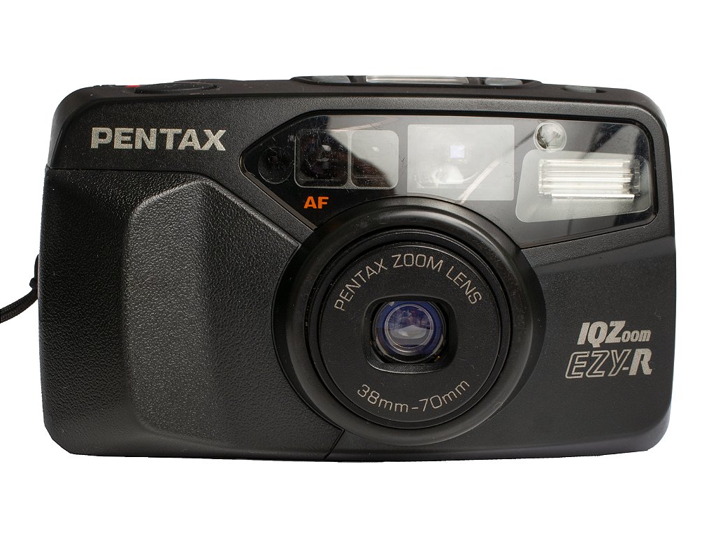 Câmera 35mm - Pentax IQZoom EZY-R (7.5/10) + Bateria - Visor com