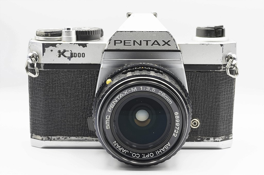 Câmera 35mm - Pentax K1000 + Lentes 28 e 35-80mm + Filme - Foto