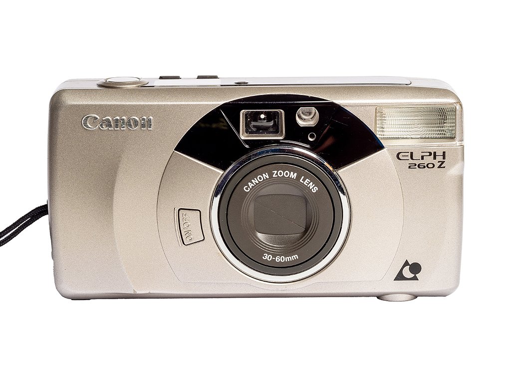 Câmera APS - Canon Elph 260Z (9.7/10) + Bateria + 1 Filme APS, Na