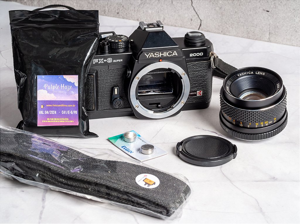 Câmera 35mm - Yashica FX-3 Super 2000 (9.7/10) + Lente 50mm f1.9 +