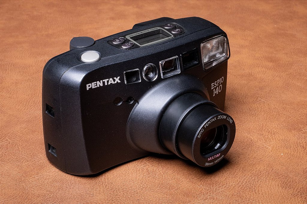 動作確認済】 Pentax ESPIO 140 G07-0522-15-7v Câmera 35mm - Pentax