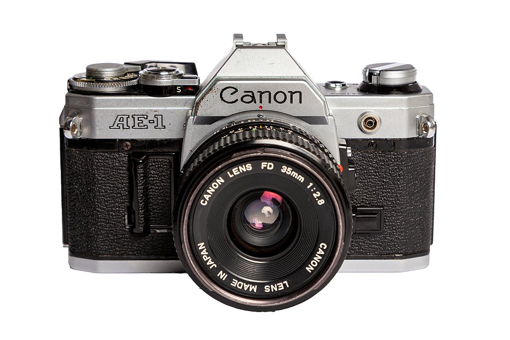 Câmera 35mm - Canon AE-1 (9/10)+ Lente 35mm f2.8 (8.8/10)+ Alça