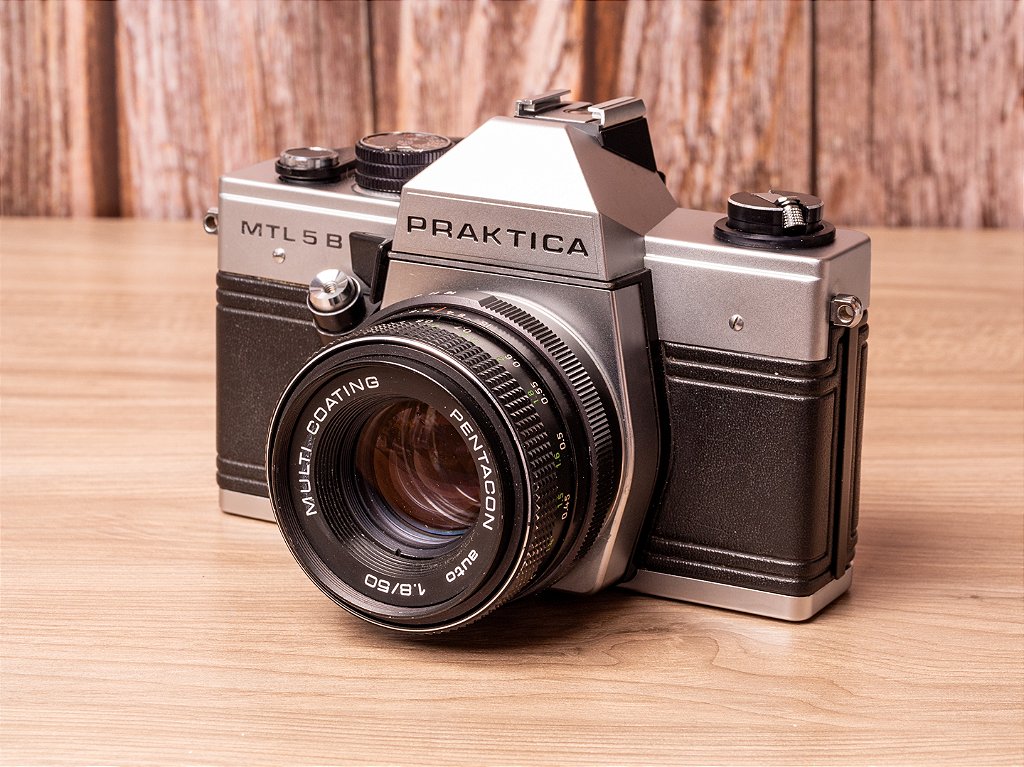 Câmera 35mm - Praktica MTL 5 B (9/10) + Lente Pentacon 50mm f/1.8